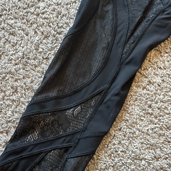 Lululemon mesh/lace leggings - Picture 3 of 5